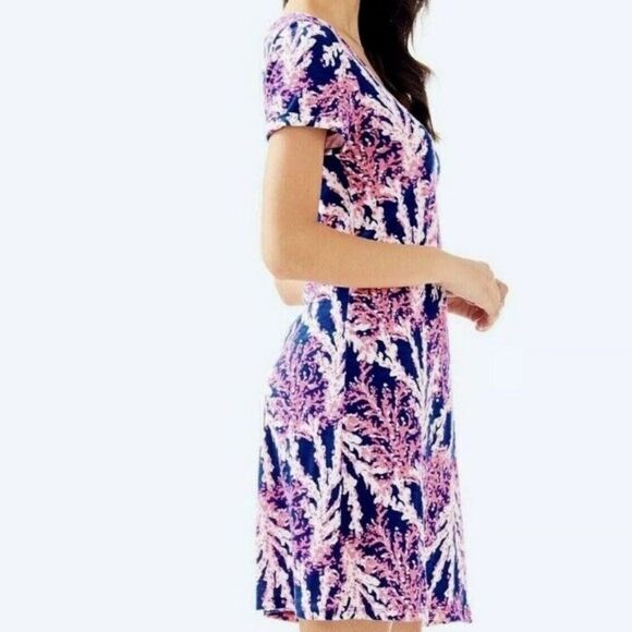 Lilly Pulitzer Nauti Navy Beyond The Sea Jessica Short Sleeve Dress - Picture 6 of 12